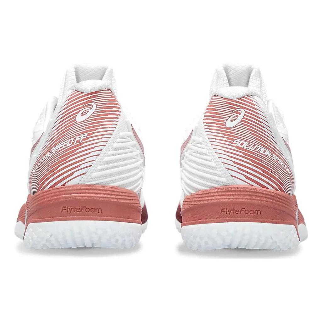 Asics Solution Speed FF 2 Comfortable Shock Absorption Low-Top Tennis Shoes Women Sneaker Red White 1042A135-105