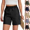 Summer Fashion High Waist Cargo Shorts Women Casual Formal Outdoor Hiking Shorts