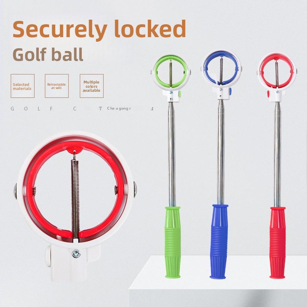 Double Ring Golf Ball Picker Locking Portable Golf Ball Catcher Golfers