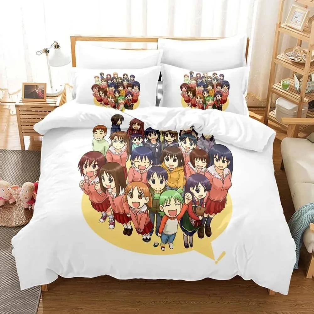 Мода Аниме Каваи Девушка Azumanga Daioh Комплект Постельного Белья Односпальный Полуторный Двуспальный Кинг-сайз Комплект для Кровати Взрослый Детский Спальня Комплекты Пододеяльников