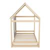 Toy Room Ergonomic Design Baby Bed with Roof Window Strong Infant Load Bearing House Shape Cot Bedroom Furniture Children