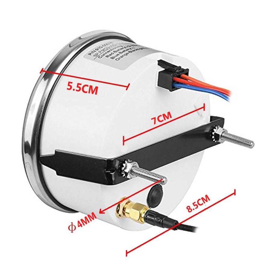 Universal MPH SOG COG ODO TRIP Meter For Motorcycle Car Truck Boat Yacht Digital GPS LCD Digital Speedometer Gauges 85mm 12/24V Version 300KM/H