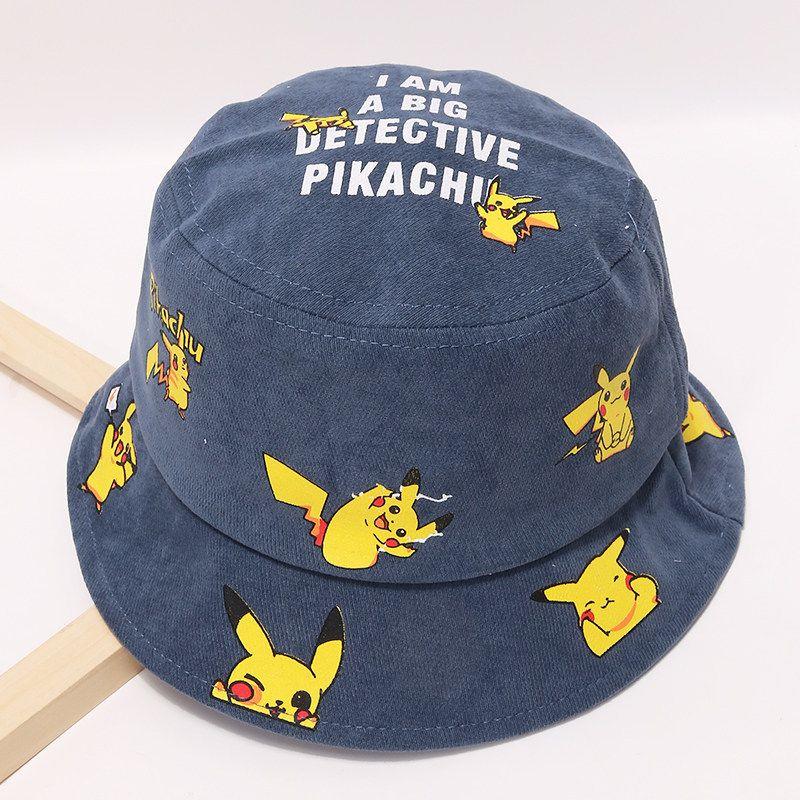 Pikachu Bucket Hat For Kids Premium Quality Cartoon Fisherman Cap
