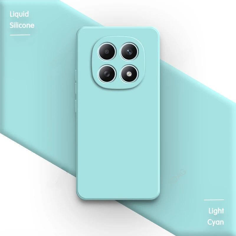 Модный Чехол из Жидкого Силикона с Ощущением Кожи для Xiaomi Poco M8 Pro M7 X8 Pro Max X7 X6 F8 Ultra F7 Note 15 Pro Plus 4/5G