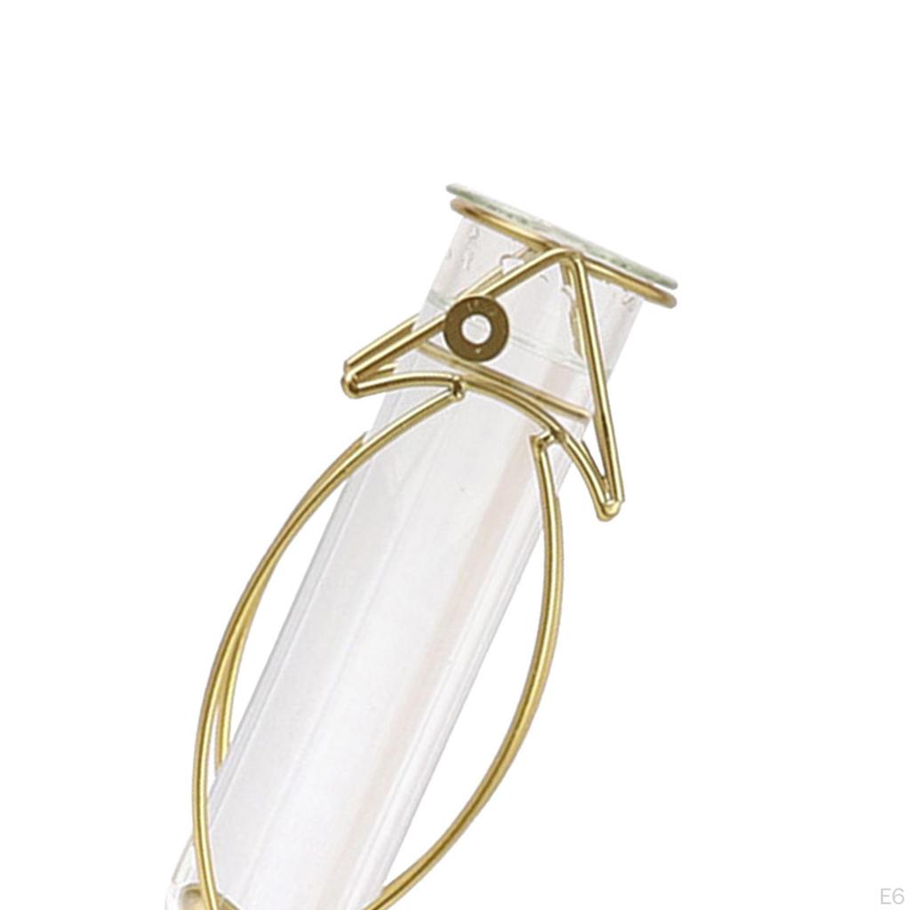 Ваза для растений, Держатель для ваз с сушеными цветами из железа, Стеклянная подставка-стеллаж для растений для декора рабочего стола дома