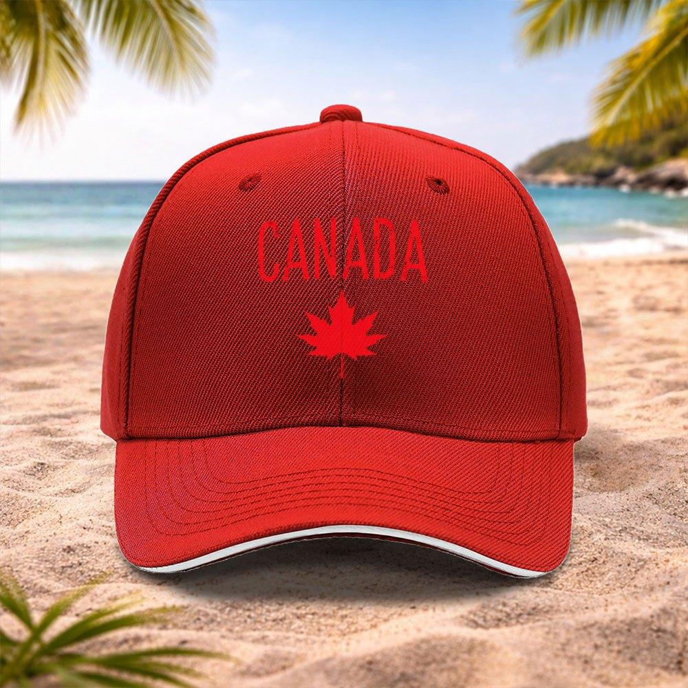Canadian Maple Leaf Baseball Cap Adjustable Lightweight Unisex Hat for Unisex Women
