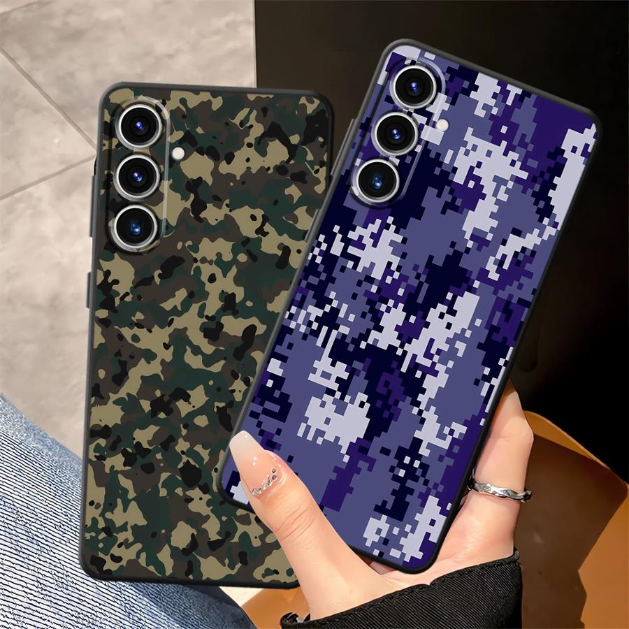 Чехол с камуфляжным рисунком для Samsung Galaxy A33 A34 A51 A52 A24 A31 A54 A71 A12 A13 A72 A73 A14 A15 A22 A23 A35 A41 A16 A21s Мягкий