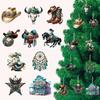 36-Piece Handmade Walnut Cracker Christmas Ornament Set - Ideal for Holiday Gifts & Tree Decoration