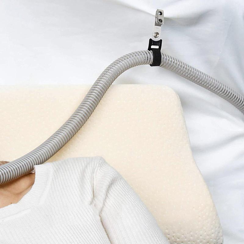 1 шт. Держатель-зажим для CPAP-шланга, Держатель кислородной трубки, Фиксирующий ремешок-зажим для трубопровода, Анти-скручивание, Кронштейн для вентиляционного трубопровода, Зажим для шланга