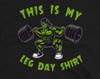 This Is My Leg Day Shirt Graphic Tee Bodybuilding Workout Athletic Gym T-Shirt Short-Sleeve Unisex Tee