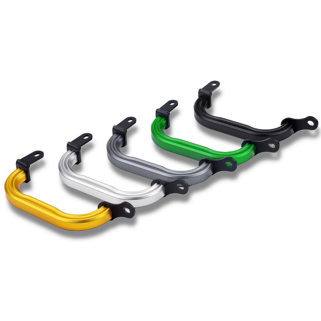 LEDISHUN Motorcycle Assist Side Grips for Kawasaki Z900RS and Z900RSCAFE Grips, (All Models) (Silver)