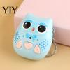 Portable Stress Relief Toy Owl Voice Recorder Keychain, Mini Music Box Pendant with Recording Function, Lightweight Travel Cute Animal Key Ring