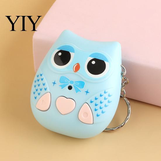 Portable Stress Relief Toy Owl Voice Recorder Keychain, Mini Music Box Pendant with Recording Function, Lightweight Travel Cute Animal Key Ring