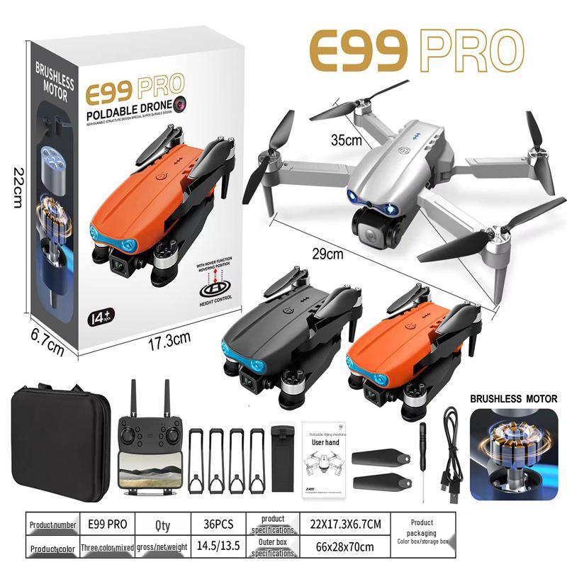 E99 K3pro Folding Drone: HD Dual Camera, Three-Sided Obstacle Avoidance, Remote Control Aircraft for Aerial Photography.