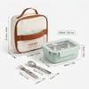 304 Stainless Steel Bento Lunch Box For Kids Students Portable Sealed Fruit Salad Food Container With Compartment Microwave Safe