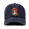 Mushroom Print Baseball Cap Unisex Adjustable Polyester Casual Sun Protection Outdoor Hat