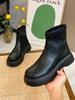 Популярные высококачественные женские ботинки Мартин женские осенне-зимние бархатные универсальные на толстой подошве тонкие жареные уличные ботинки на маффиновой подошве женские