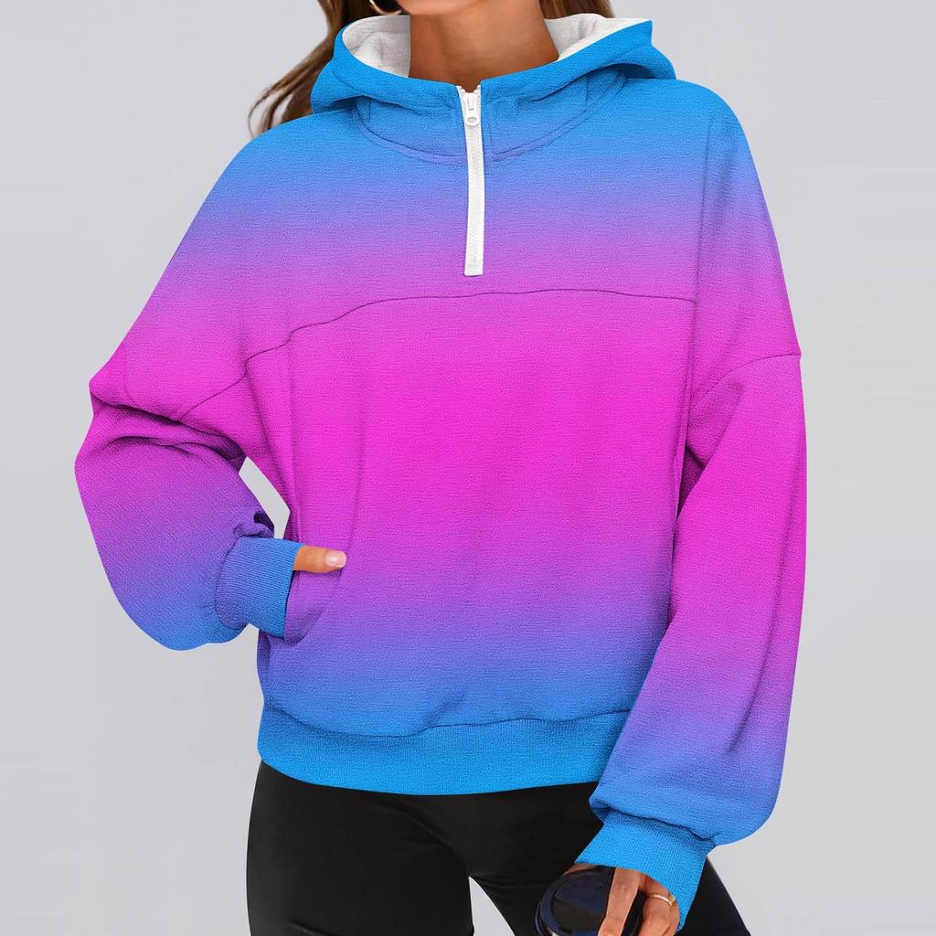 Женская модная однотонная толстовка с капюшоном и длинными рукавами в спортивном повседневном стиле