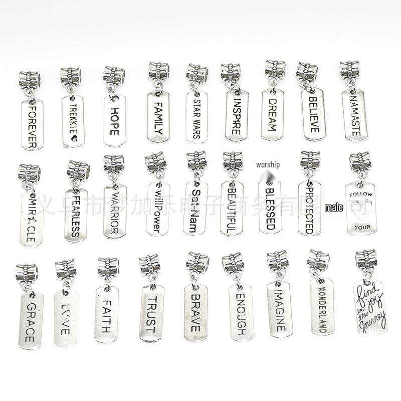 Винтажная золотая подвеска-бирка с вдохновляющим словом для изготовления ювелирных изделий