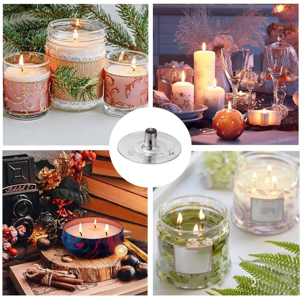 100 шт./лот, ручная работа, металлические фитили для свечей, поддерживающие фитили, основа для свечей, инструменты для самостоятельного изготовления свечей своими руками