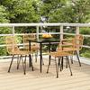 VidaXL 5pcs Garden Dining Set Woven Resin, Patio Set, Garden Bistro Set, Dining Set 3157874