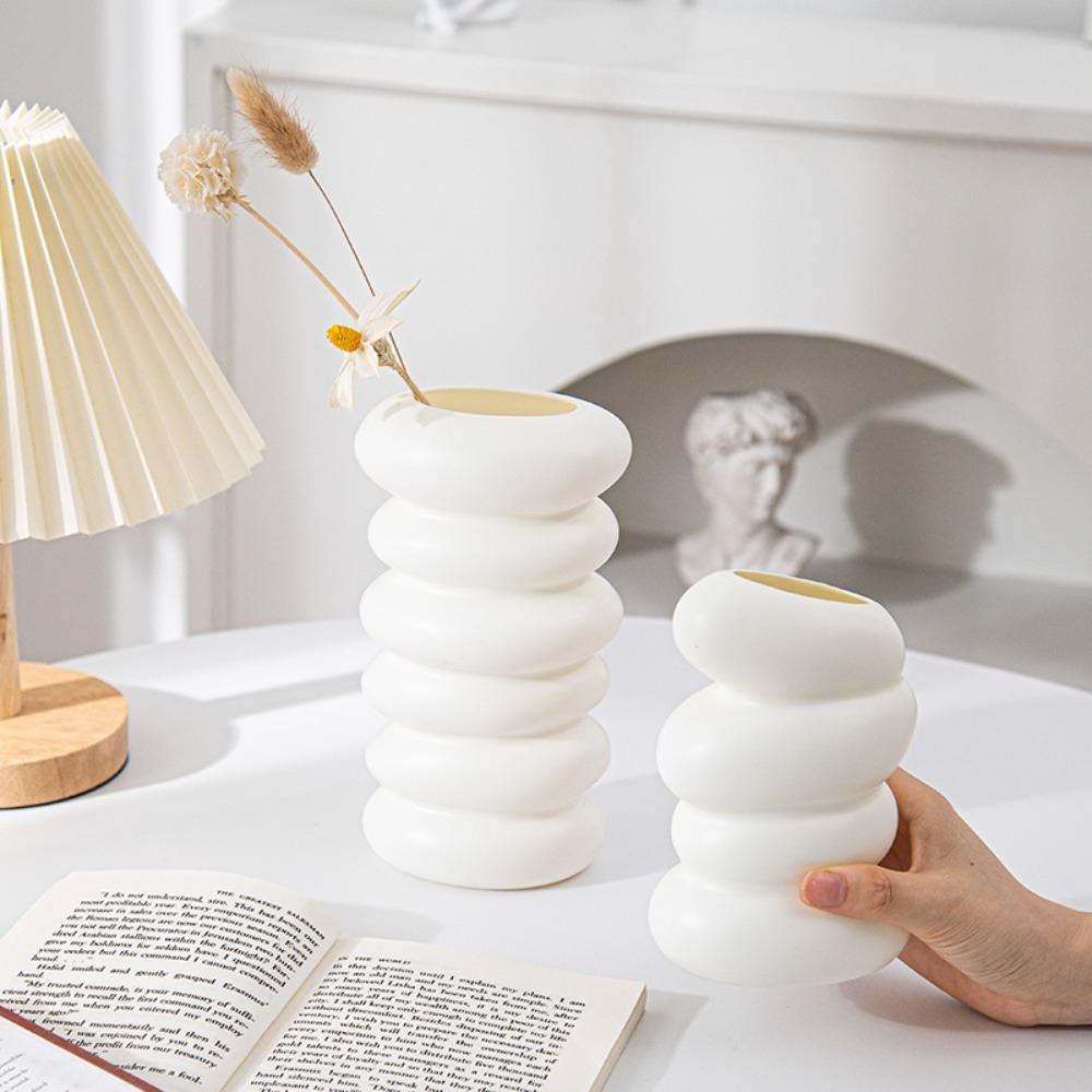 Спиральный дизайн ваза для цветов пластиковая цветочная композиция домашний цветочный горшок украшение дома