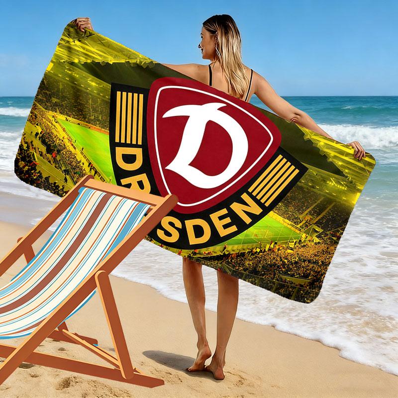 SGD FC Print Beach Towel, Large Soft Quick Dry Towel for Beach Camping Swimming