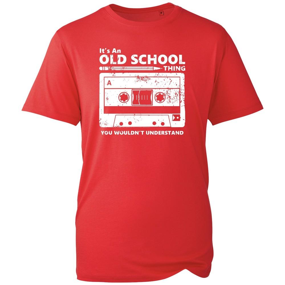 Old School Cassette Tape T Shirt Retro 80s 90s Music Graphic Tee Unisex Gift New