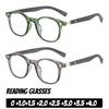 Мужская мода Новый стиль Очки для чтения с защитой от синего света Унисекс Модные очки для дальнозоркости Очки для мужчин и женщин +3.5+4.0