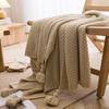 Bed Blankets Large Knitted Tassel Throw for Bed Chair Sofa Couch Cover All-Season Blanket Home Decor Soft Comfortable