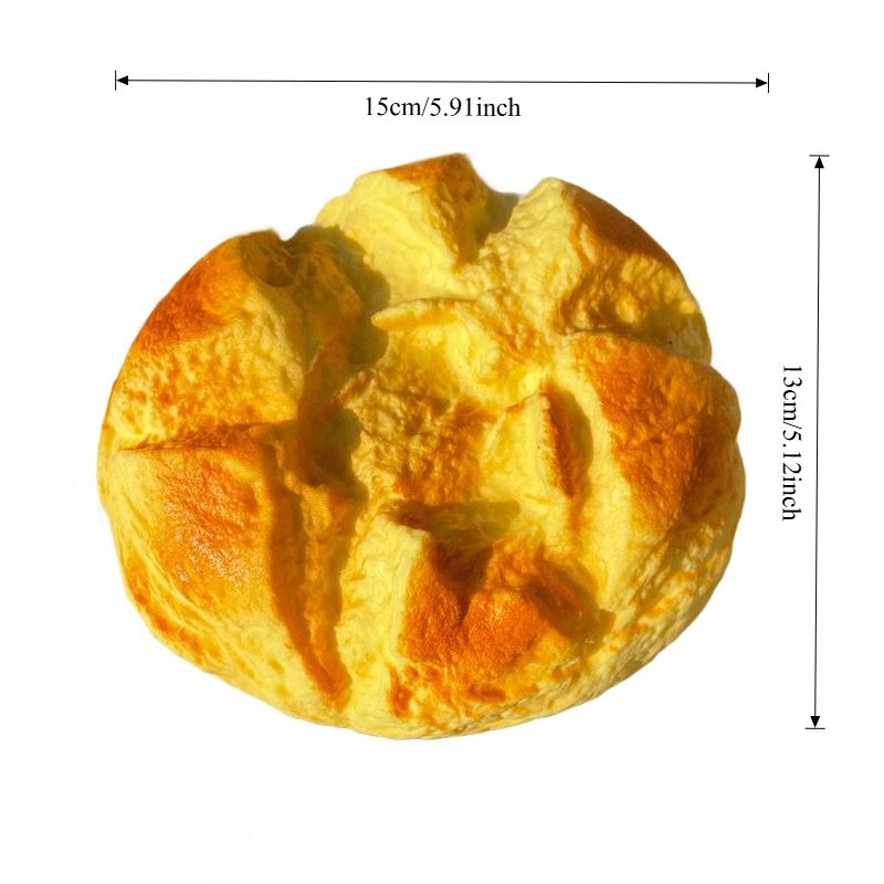 Big Pineapple Bun Squeeze Toy Super Soft Milk Aroma Bread Fidget Toy Slow Rebound Realistic Bread Sensory Toy For Adults Gift