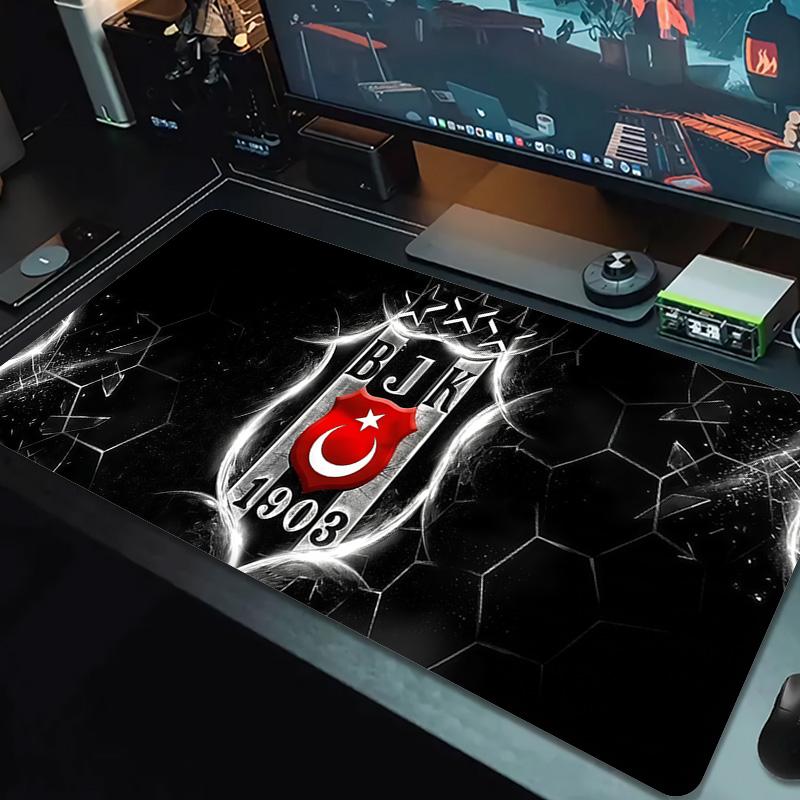 Beşiktaş J.K Large Size Mouse Pad Large Gaming Table Cushion Non-slip Laptop Tablet Big Mousepad XXL Mat Mini PC Playmat With Lock edge