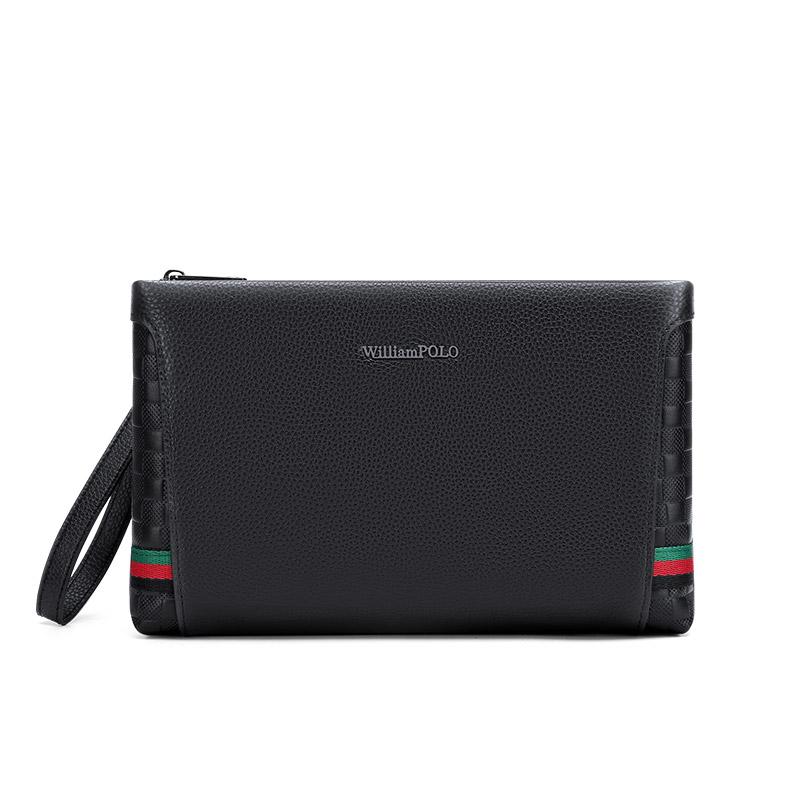 WILLIAMPOLO мужской клатч из 100% воловьей кожи, роскошная кожа, деловые мужские сумки, дизайн, простая сумка-конверт, клатчи, кошельки