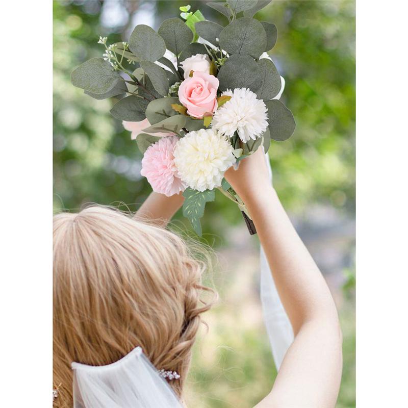 12/24 Pcs Artificial Eucalyptus Leaves Stems Eucalyptus Branches Green Fake Plant Artificial Plants for Wedding Home Indoor Outdoor Table Door Decor