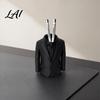 Stylish Desk Accessory 3D Printed Suit-Shaped Pen Holder Creative Business Organizer for Pencils Markers Scissors Matte High-quality Holder