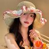 Lace Sun Cherry Hat Women Summer Beach Vacation Large Brim Sun Protection Cap