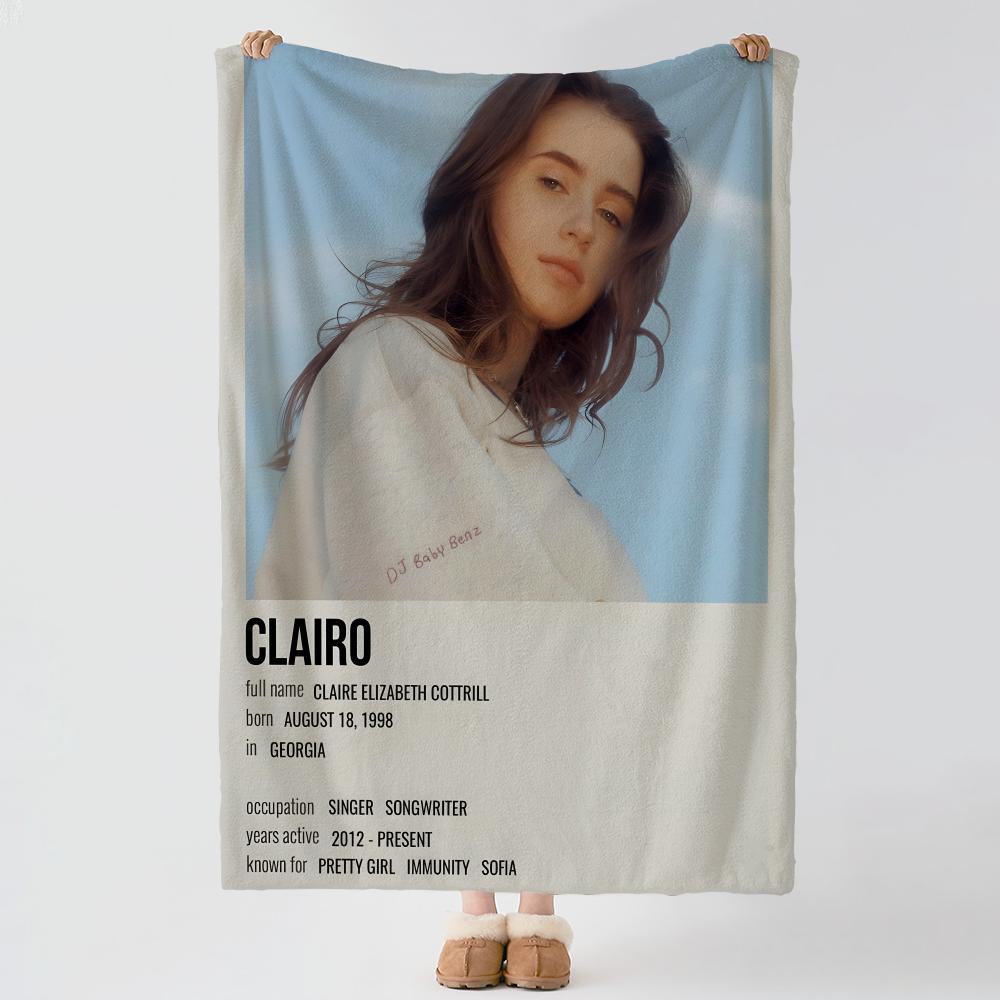 Музыкальная Фланелевая Одеяло C-Clairo-o Throw, Толстый Комфорт, Для Различных Ситуаций, В Помещении, На Улице, Ежедневный Сон