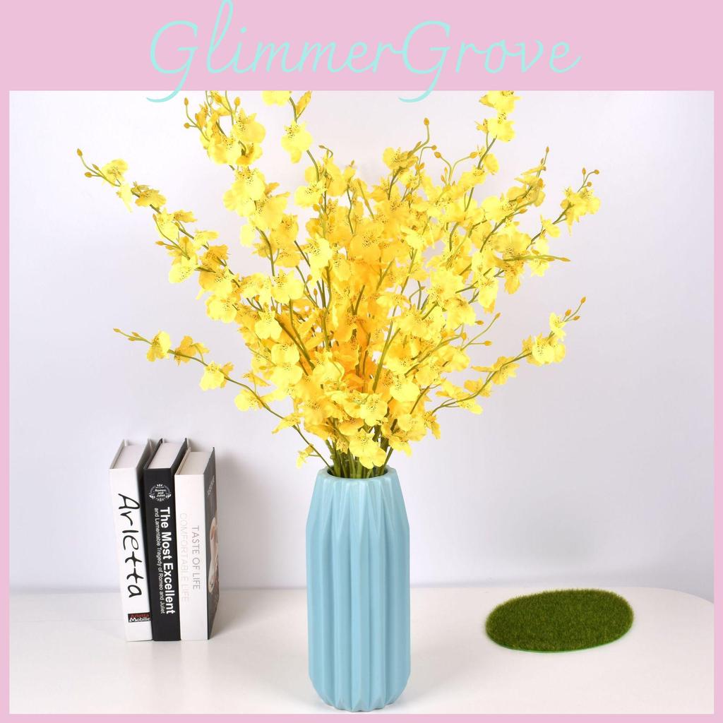 Oncidium Silk Flower Bouquet For Wedding Decor And Home Interior Decor With Realistic Craftsmanship