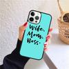 Чехол для телефона TPU 'Жена Мама Начальница Мама' для iPhone 17 Air 16 PRO MAX 15 14 PLUS 12 11 13 Задняя крышка Fundas Shell coque