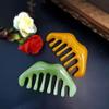 Natural Stone Gua Sha Massage Comb Head Body Scraping Reflexology Blood Scraping Hair Comb Scalp Care Spa
