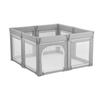 Baby Playpen, 2000 x 1780mm Extra Large Toddlers Playpen, Foldable Baby Fence Play Yard with Zippered Door & Soft Breathable Mesh, Indoor Outdoor