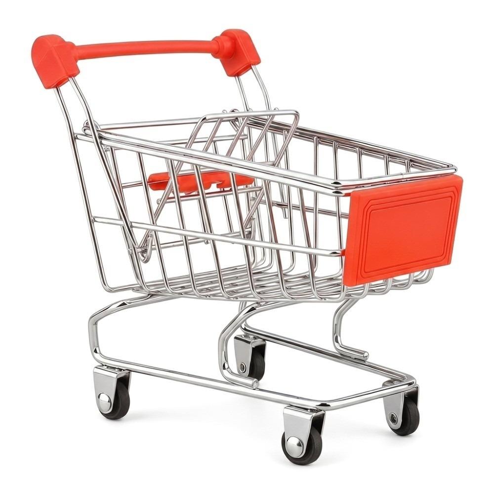 Mini compact size Toy Hand Trolley Simulation Cart Office sundry arrangement