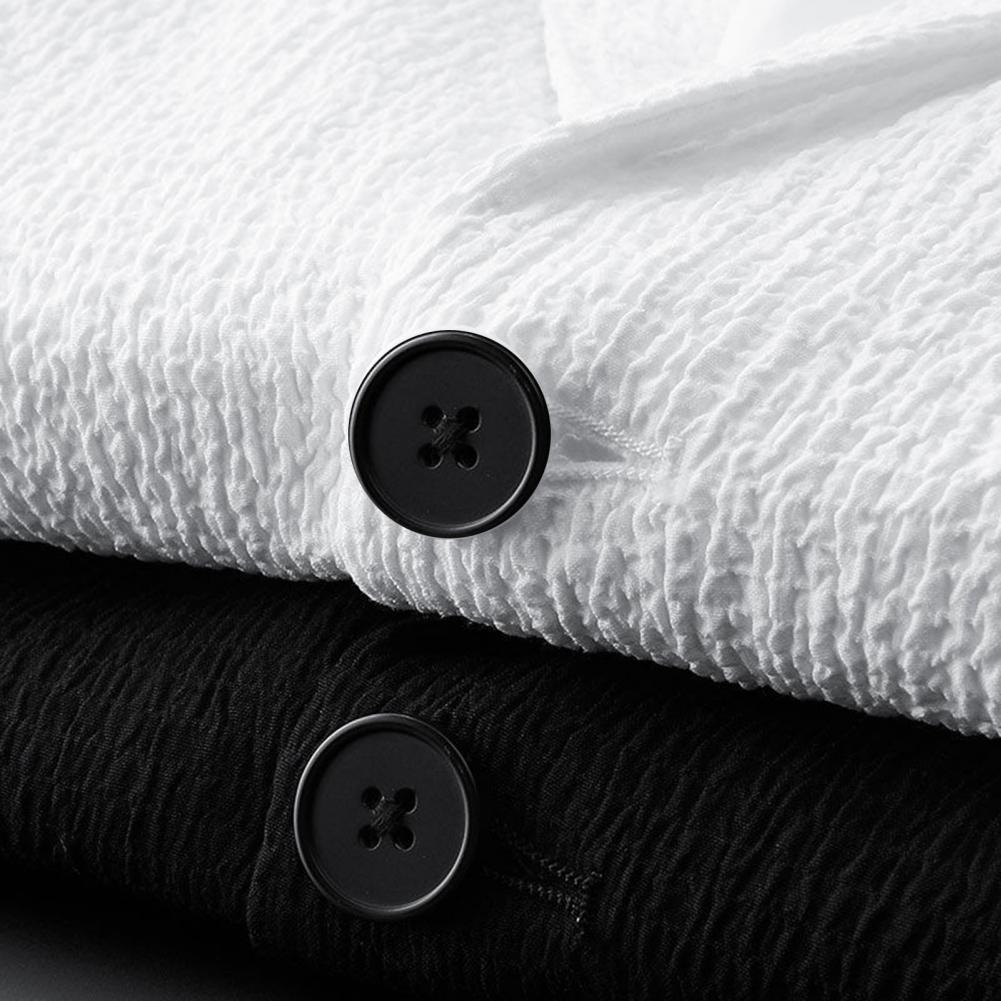 Мужской костюм из двух частей, полосатый плиссированный мужской блейзер, брюки, плиссированный, со шнурком, свободные карманы на лацканах, тонкий деловой мужской комплект