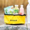 Круглый складной таз для воды AYXSEE 5 л для кемпинга на открытом воздухе, ПВХ, портативная умывальная раковина, легкий и портативный для велоспорта и кемпинга.