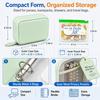 Portable Waterproof Pill Pouch Set 14Pcs Bags Inside A8 Pill Pouches for Travel Organizer Flexible Binder Case for Medicine