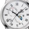 Orient Мужской TRN-AK0005S (Orient Classic СОЛНЦЕ И ЛУНА) Круглые часы из черной нержавеющей стали с несколькими стрелками, аналоговые