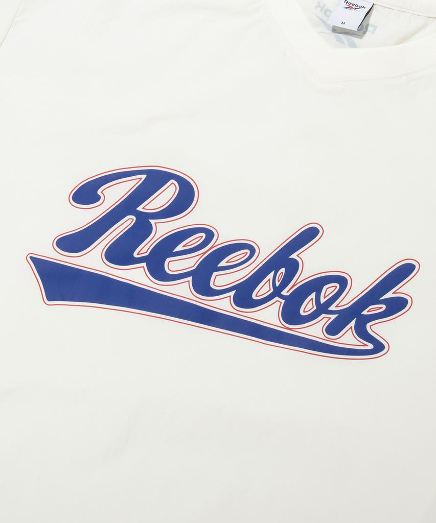 Reebok Новая Базовая Футболка с Короткой Рукавой и Надписью Piste - Белая