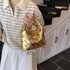 Маленькая нишевая женская ретро-сумка, модная белая воротничок французская высококлассная плетёная сумка для ношения в руке