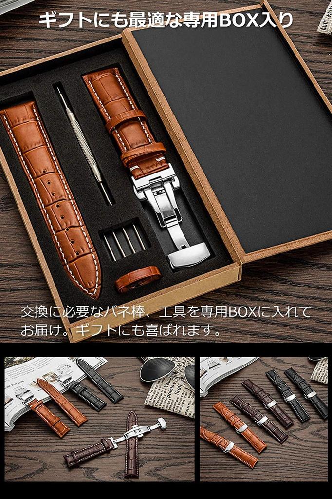 Watch Strap Watch Band 23mm 24mm 22mm 21mm 20mm 19mm 18mm Genuine Leather Watch Band Replacement Strap D Buckle Waterproof Sweatproof Watch Leather
