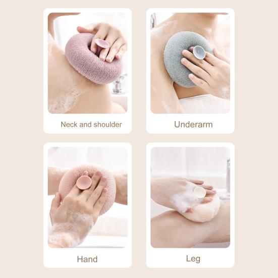 4 шт. шарики для ванны отшелушивающие щетки для душа супер мягкие массажные шарики для ванны с присоской для тела